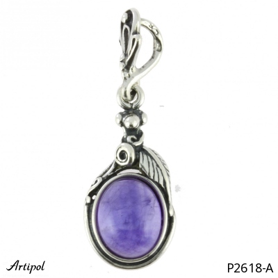 Pendant P2618-A with real Amethyst