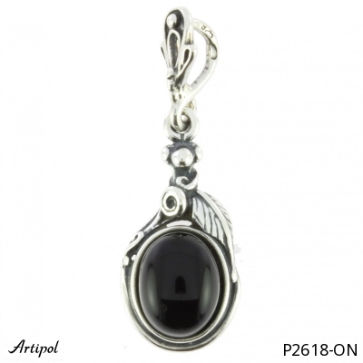 Pendant P2618-ON with real Black onyx