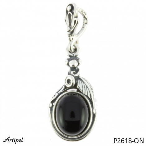 Pendant P2618-ON with real Black Onyx