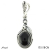 Pendant P2618-ON with real Black onyx