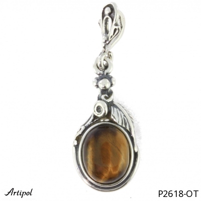 Pendant P2618-OT with real Tiger's eye