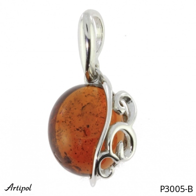 Pendant P3005-B with real Amber