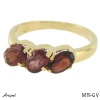 Ring M19-GV with real Garnet