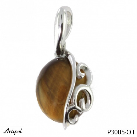 Pendant P3005-OT with real Tiger Eye