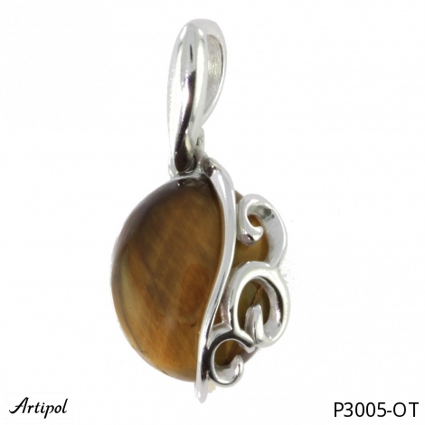 Pendant P3005-OT with real Tiger's eye