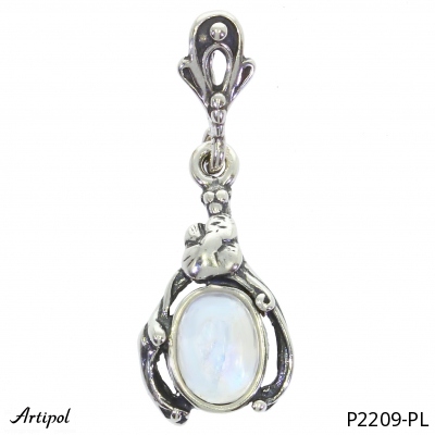 Pendant P2209-PL with real Moonstone