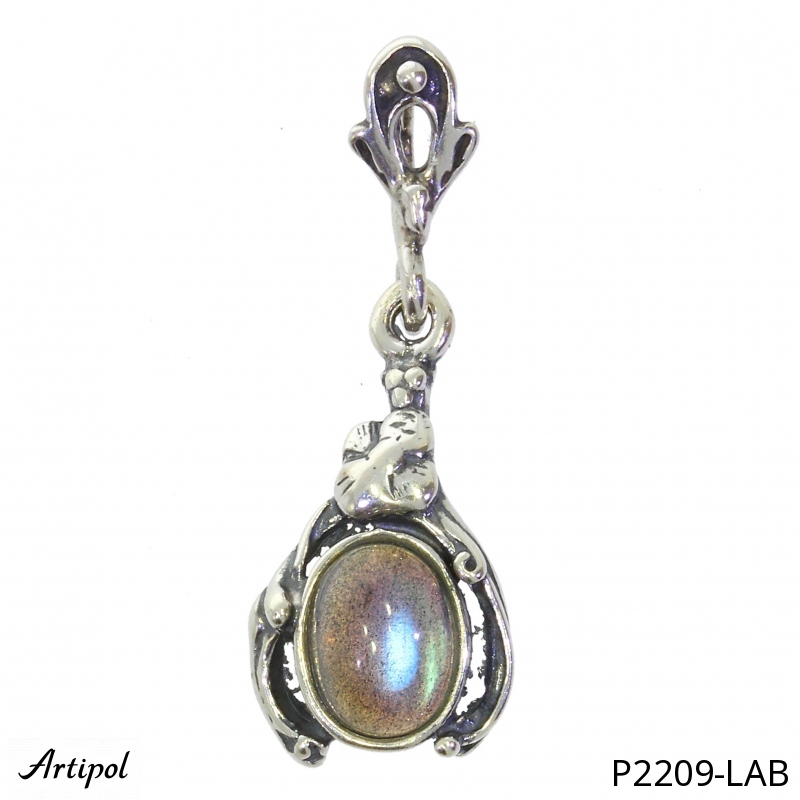 Pendentif P2209-LAB en Labradorite véritable