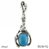 Pendant P2209-TQ with real Turquoise