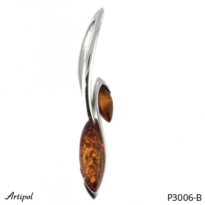 Pendant P3006-B with real Amber
