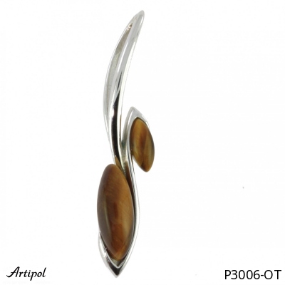 Pendant P3006-OT with real Tiger Eye