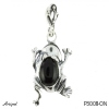 Pendentif P3008-ON en Onyx noir véritable