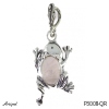 Pendant P3008-QR with real Rose quartz