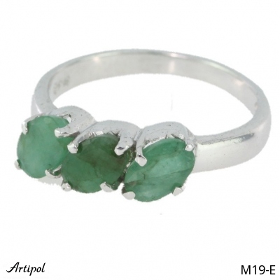 Ring M19-E mit echter Smaragd