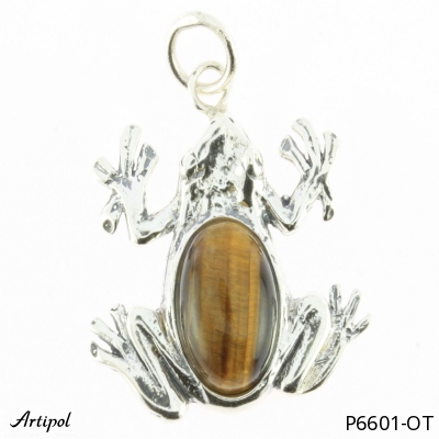 Pendentif P6601-OT en Oeil de tigre véritable