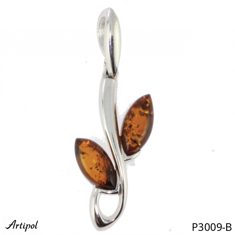 Pendant P3009-B with real Amber