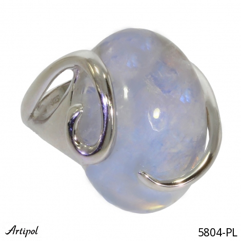 Ring 5804-PL with real Moonstone