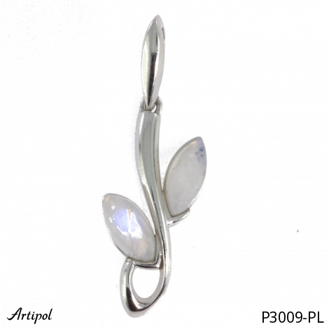 Pendant P3009-PL with real Moonstone