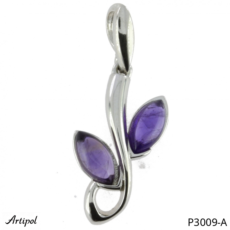 Pendant P3009-A with real Amethyst