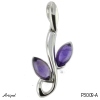 Pendant P3009-A with real Amethyst