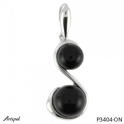 Pendant P3404-ON with real Black onyx