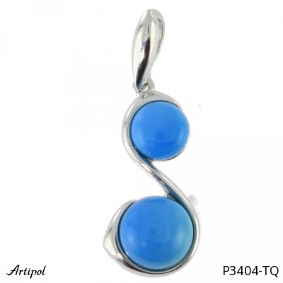 Pendant P3404-TQ with real Turquoise