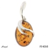 Pendant P3405-B with real Amber