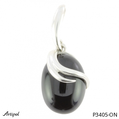 Pendant P3405-ON with real Black onyx