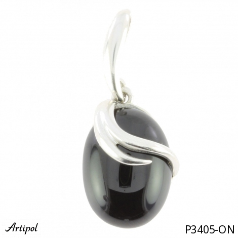 Pendant P3405-ON with real Black Onyx