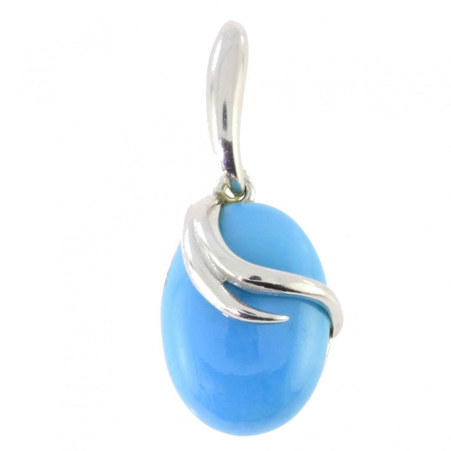 Collier Pendentif Turquoise Véritable Le Bijou Français - Acier Inoxydable Doré - Neuf Livraison 48h