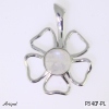 Pendant P3407-PL with real Rainbow Moonstone