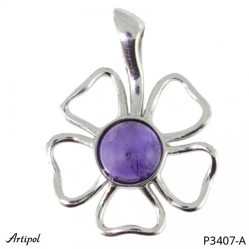 Pendant P3407-A with real Amethyst