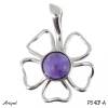 Pendant P3407-A with real Amethyst