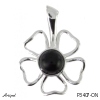 Pendant P3407-ON with real Black onyx