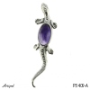 Pendant P3409-A with real Amethyst