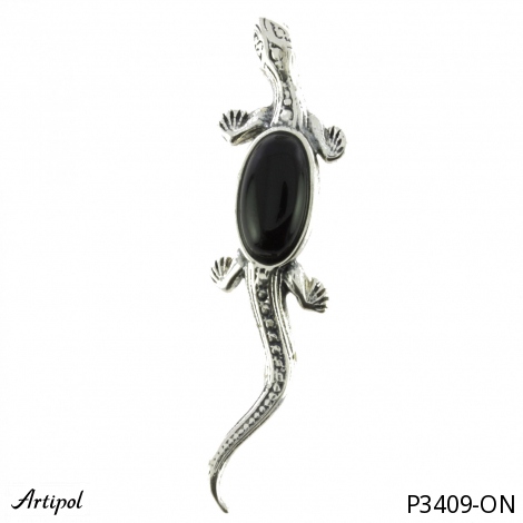 Pendant P3409-ON with real Black onyx