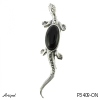 Pendentif P3409-ON en Onyx noir véritable