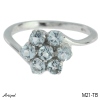 Ring M21-TB with real Blue topaz