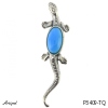 Pendant P3409-TQ with real Turquoise
