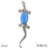 Pendentif P3409-TQ en Turquoise véritable