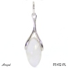 Pendant P3412-PL with real Moonstone