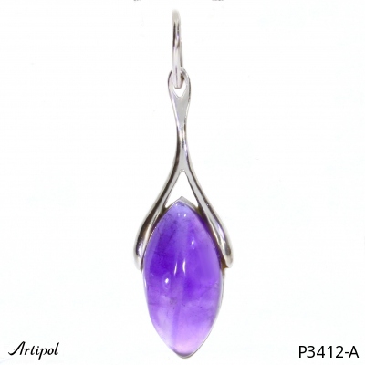 Pendant P3412-A with real Amethyst