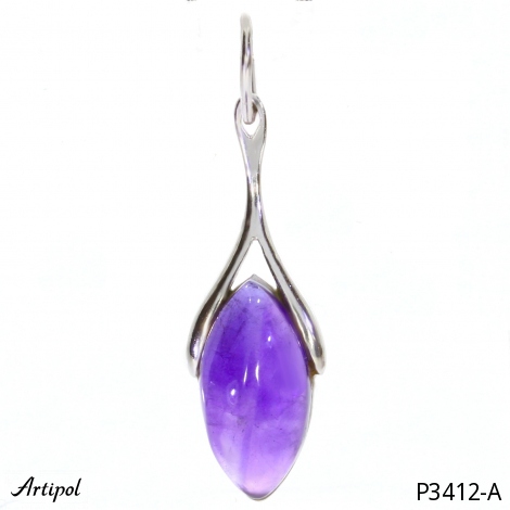 Pendant P3412-A with real Amethyst