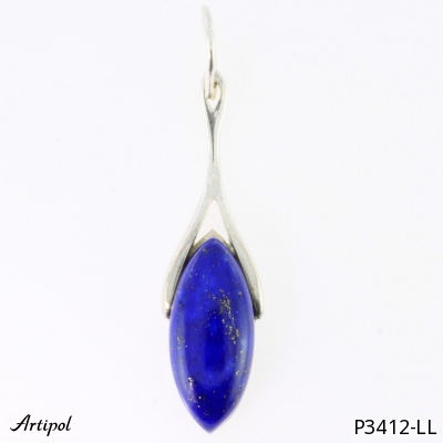Pendentif P3412-LL en Lapis-lazuli véritable