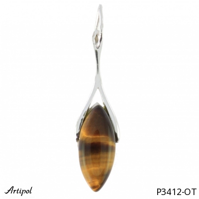 Pendant P3412-OT with real Tiger Eye