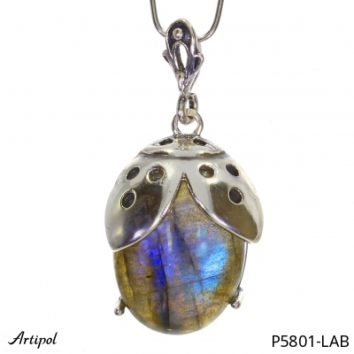 Pendant P5801-LAB with real Labradorite