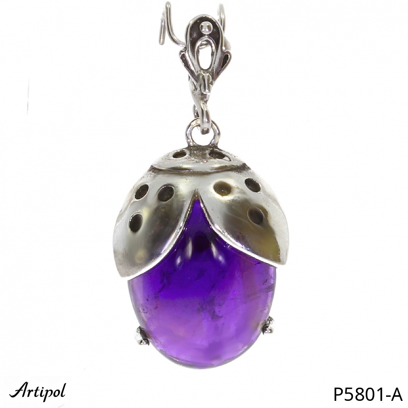 Pendentif P5801-A en Améthyste véritable