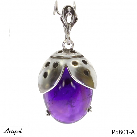 Pendentif P5801-A en Améthyste véritable