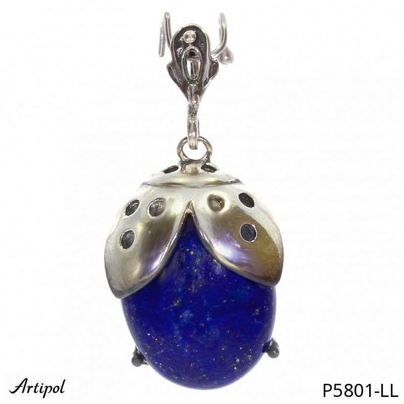 Pendentif P5801-LL en Lapis-lazuli véritable