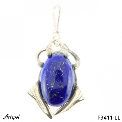 Pendentif P3411-LL en Lapis-lazuli véritable