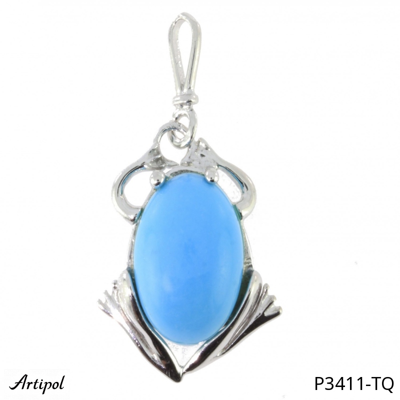 Pendant P3411-TQ with real Turquoise